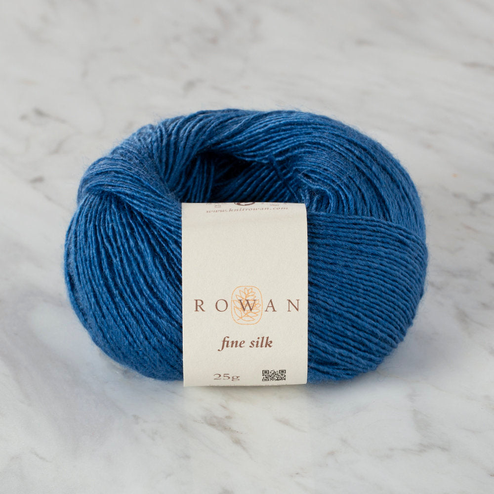 Rowan Fine Silk 25gr Mavi El Örgü İpi - SH105